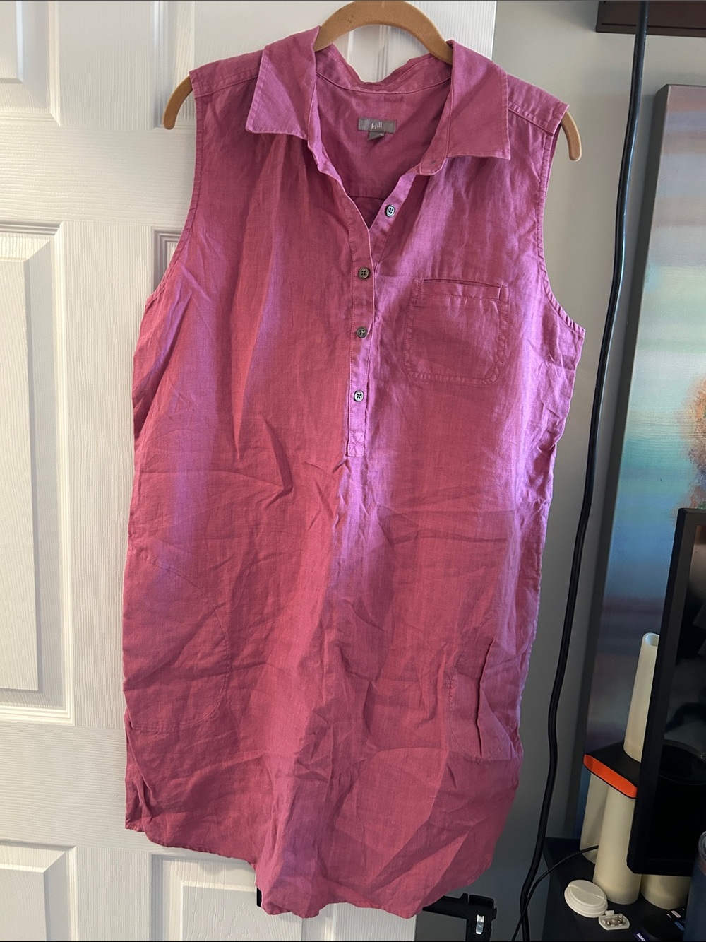 J. Jill Linen Dress in Rosewood